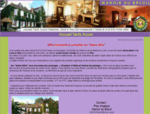 Tablet Screenshot of manoirdubreuil.03web.fr
